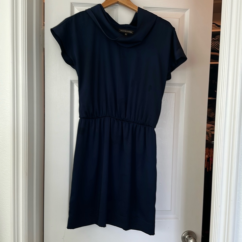 Collective clothing size small, navy blue dress